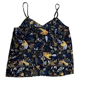 J. Crew Womens Cheetah Jungle Satin Cami Size 4